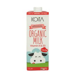 KOITA- ORGANIC LOW FAT MILK WITH VITAMIN A&D3 (12X1L)