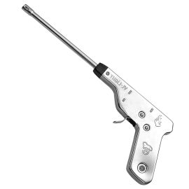 Gun Shape Electric Igniter Spark Gas Lighter for Kitchen Stove Steel (27 cm, Silver)